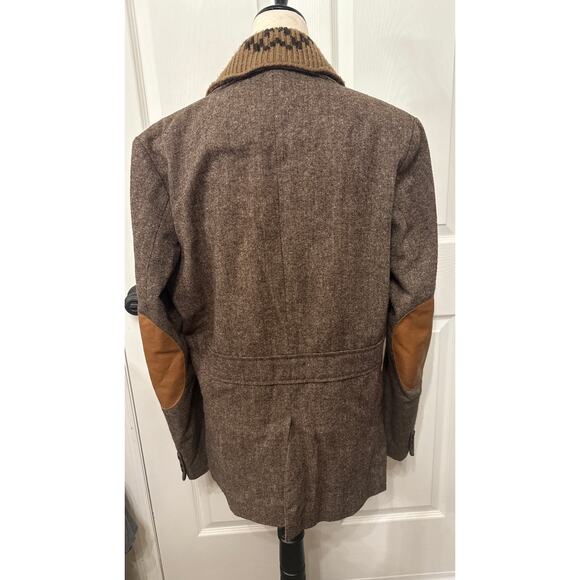 Zara Man Wool Blend Dark Academia Blazer with Removable Sweater Collar, L - Picture 5 of 11